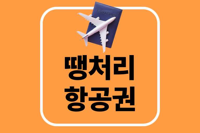 공동구매항공권 땡처리