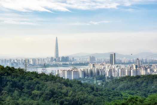 아차산에서 본 풍경